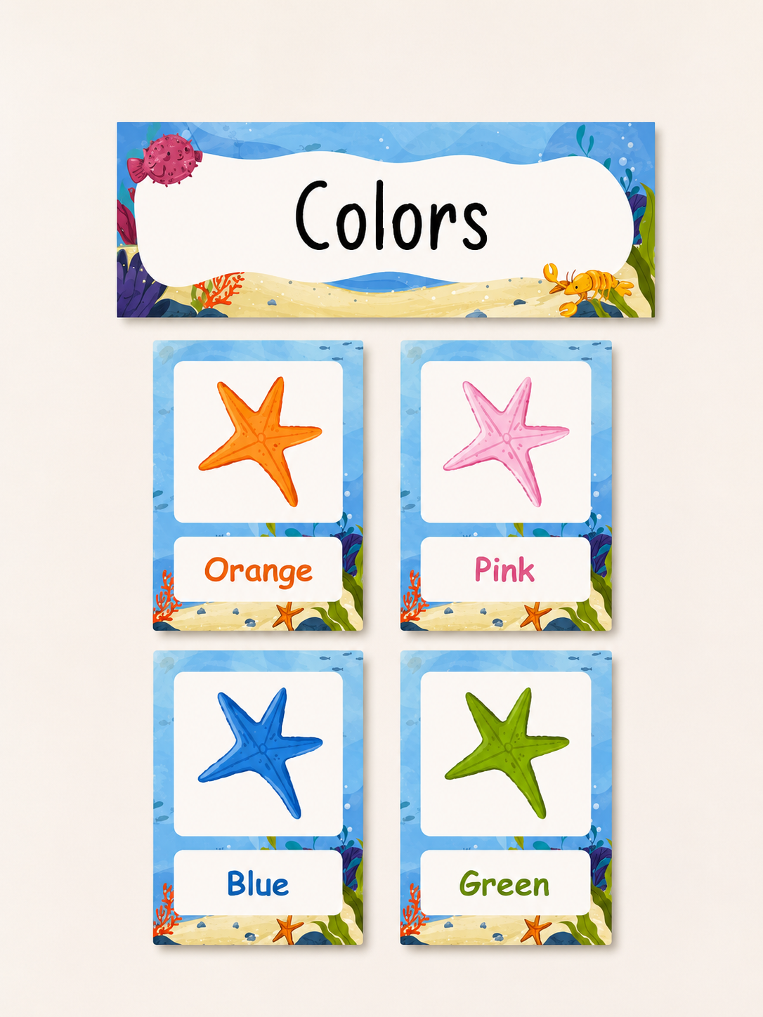 Under the sea Flashcards