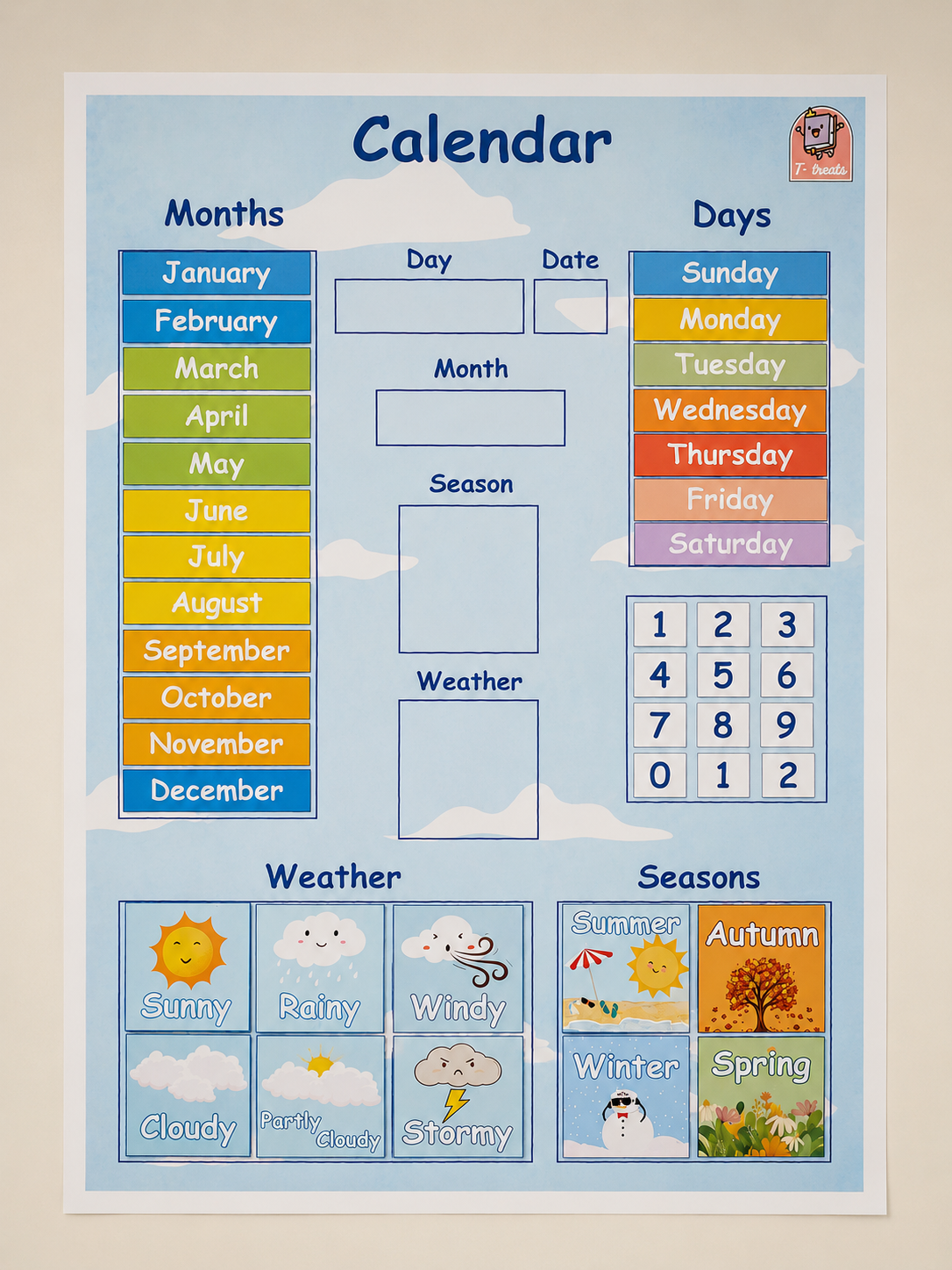 Sky Teacher Organization Pack